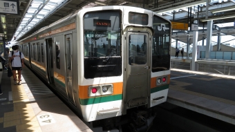 高崎駅から伊勢崎駅の乗車記録(乗りつぶし)写真