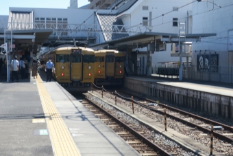 播州赤穂駅から岡山駅の乗車記録(乗りつぶし)写真