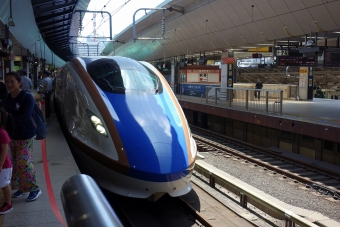東京駅から軽井沢駅の乗車記録(乗りつぶし)写真