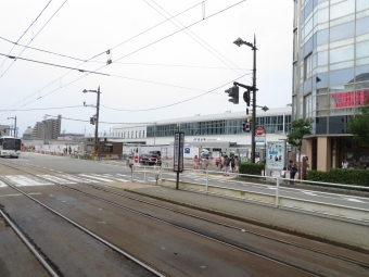 電鉄富山駅・エスタ前停留場から中町（西町北）停留場の乗車記録(乗りつぶし)写真