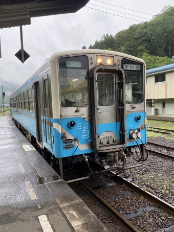 窪川駅から江川崎駅の乗車記録(乗りつぶし)写真