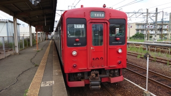 西唐津駅から浜崎駅の乗車記録(乗りつぶし)写真