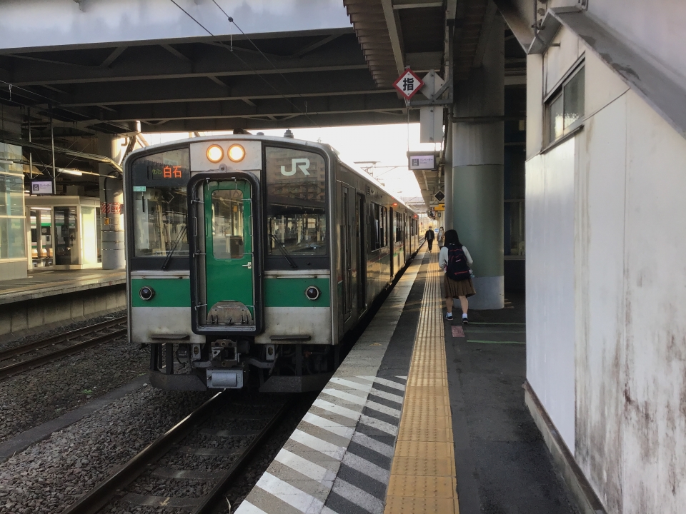 鉄道乗車記録「福島駅から白石駅」乗車した列車(外観)の写真(1) by もふもふ 撮影日時:2021年11月20日
