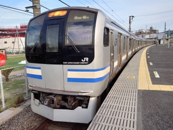 久里浜駅から横須賀駅の乗車記録(乗りつぶし)写真
