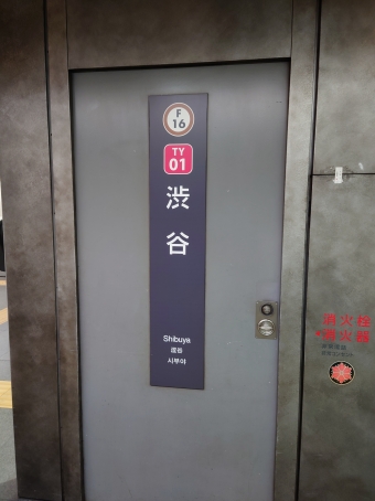 渋谷駅から北参道駅の乗車記録(乗りつぶし)写真