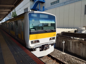 船橋駅から秋葉原駅の乗車記録(乗りつぶし)写真