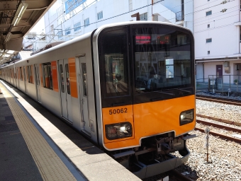 曳舟駅から西新井駅の乗車記録(乗りつぶし)写真