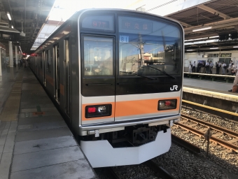 三鷹駅から新宿駅の乗車記録(乗りつぶし)写真
