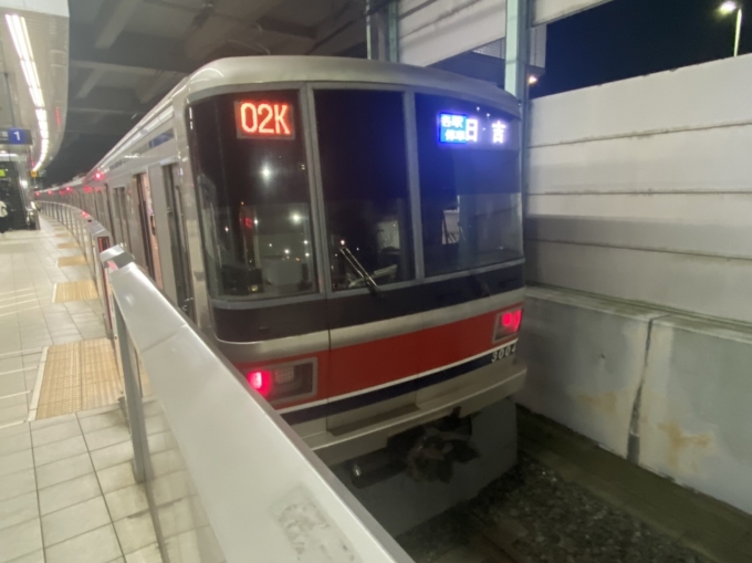鉄道乗車記録の写真:乗車した列車(外観)(1)        「浦和美園駅で出発待機中の乗車列車。」