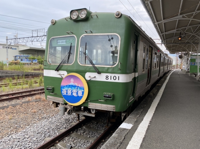 鉄道乗車記録の写真:乗車した列車(外観)(1)        「吉原駅で出発待機中の乗車列車。」