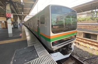 上野駅から横浜駅の乗車記録(乗りつぶし)写真