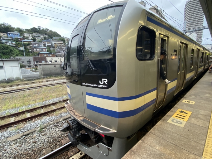 鉄道乗車記録の写真:乗車した列車(外観)(1)        「横須賀駅から乗車。」