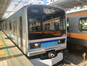 三鷹駅から飯田橋駅の乗車記録(乗りつぶし)写真
