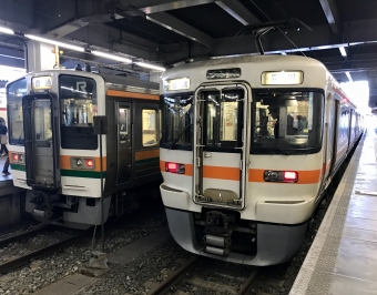 豊橋駅から豊川駅の乗車記録(乗りつぶし)写真