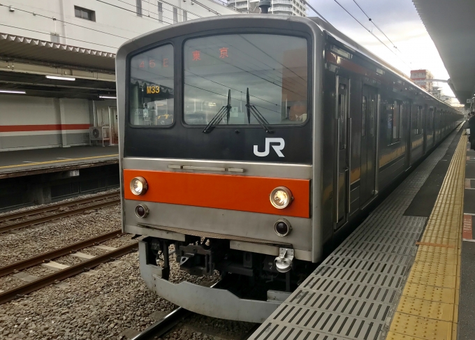 鉄道乗車記録の写真:乗車した列車(外観)(1)        「西国分寺駅に到着する乗車列車。」