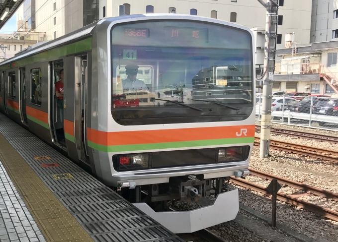 鉄道乗車記録の写真:乗車した列車(外観)(1)          「八王子駅で乗車前に乗る車両を撮影」