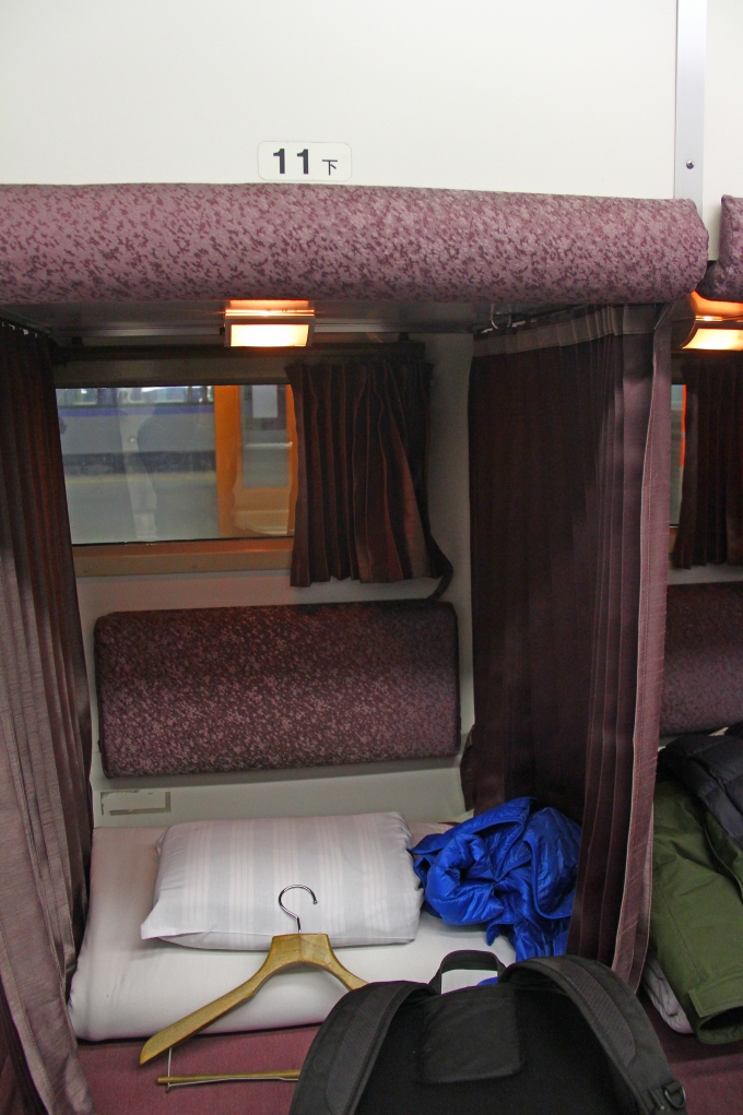 鉄道乗車記録の写真:車内設備、様子(6)        「利用したカーペットカーの座席。」