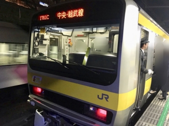市ケ谷駅から三鷹駅の乗車記録(乗りつぶし)写真