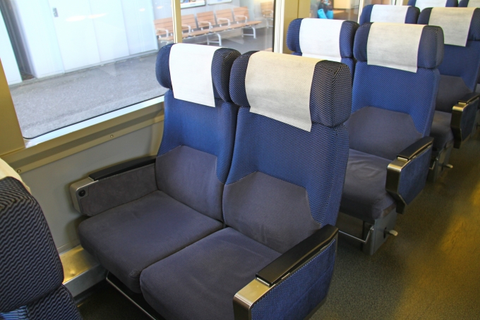 鉄道乗車記録の写真:車内設備、様子(3)     「利用座席。」