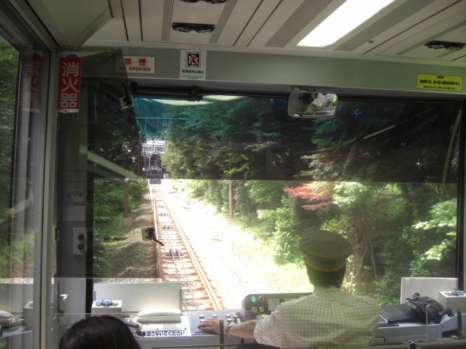 鉄道乗車記録の写真:車窓・風景(3)        「走行中の前面展望。」