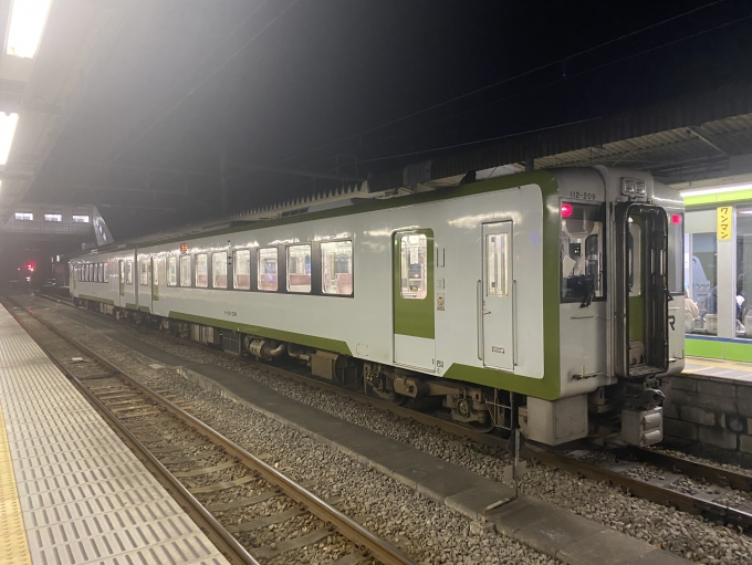 鉄道乗車記録の写真:乗車した列車(外観)(5)        「高麗川駅に到着。」