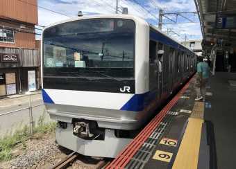 佐貫駅から水戸駅の乗車記録(乗りつぶし)写真