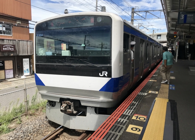 鉄道乗車記録の写真:乗車した列車(外観)(1)          「佐貫駅から乗車時に乗車車両を撮影。」