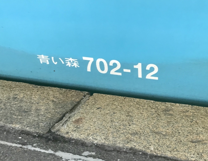 鉄道乗車記録の写真:車両銘板(5)        「車両外に記載されている車両番号。」