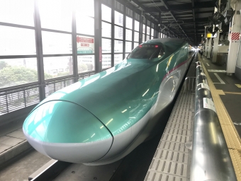 八戸駅から盛岡駅(はやぶさ)の乗車記録(乗りつぶし)写真