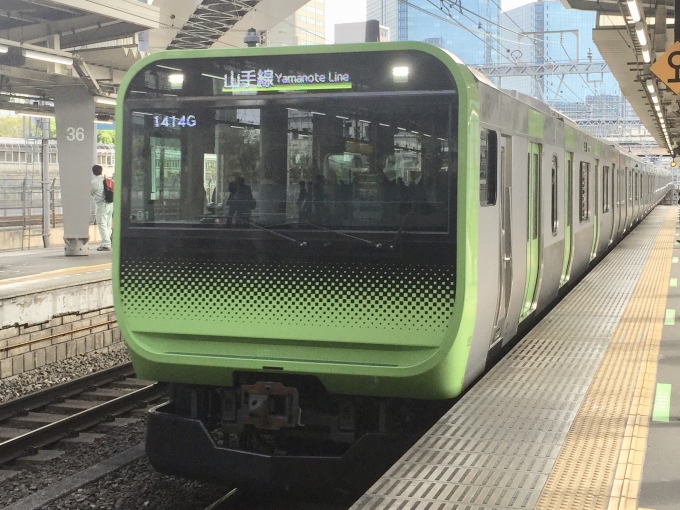 鉄道乗車記録の写真:乗車した列車(外観)(1)        「浜松町駅で乗車編成を撮影。」