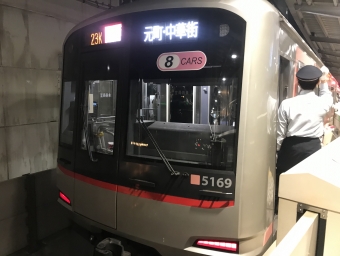 中目黒駅から菊名駅の乗車記録(乗りつぶし)写真
