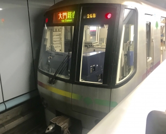 月島駅から六本木駅の乗車記録(乗りつぶし)写真