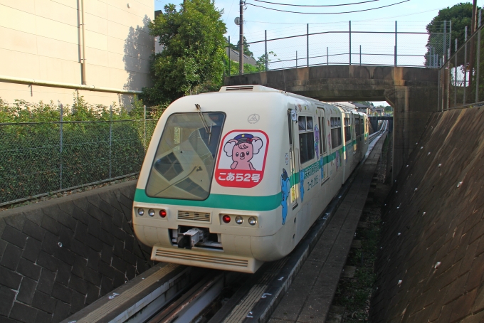 鉄道乗車記録の写真:乗車した列車(外観)(4)        「中学校駅で下車後に撮影した乗車編成。」