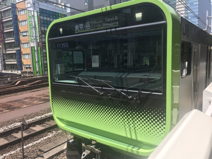 鉄道乗車記録の写真:乗車した列車(外観)(1)        「秋葉原駅に到着した乗車列車。」