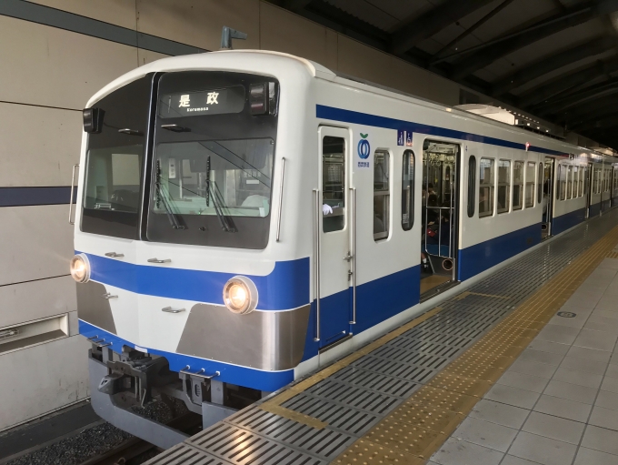 鉄道乗車記録の写真:乗車した列車(外観)(1)          「武蔵境駅に停車中の乗車車両」