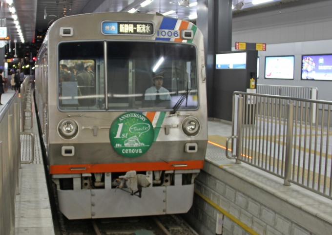 鉄道乗車記録の写真:乗車した列車(外観)(1)        「新静岡で出発待機中の乗車列車。」