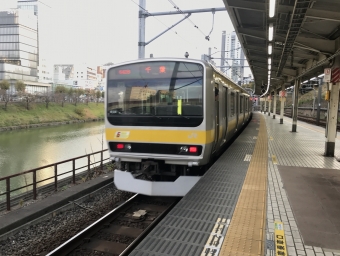 四ツ谷駅から市ケ谷駅の乗車記録(乗りつぶし)写真