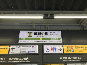尻手駅から武蔵小杉駅:鉄道乗車記録の写真