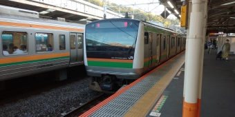 小田原駅から熱海駅の乗車記録(乗りつぶし)写真