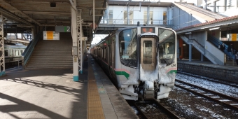 新白河駅から福島駅の乗車記録(乗りつぶし)写真