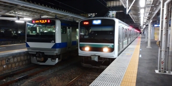 いわき駅から水戸駅の乗車記録(乗りつぶし)写真