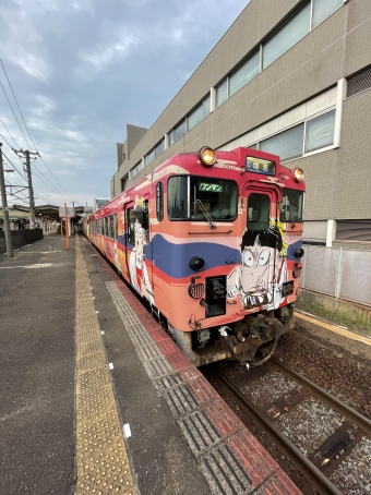 米子駅から境港駅の乗車記録(乗りつぶし)写真