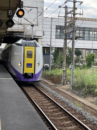 南千歳駅から函館駅の乗車記録(乗りつぶし)写真
