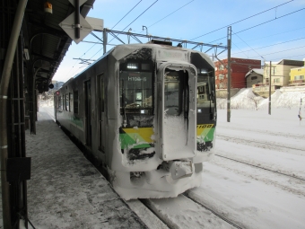 小樽駅から倶知安駅の乗車記録(乗りつぶし)写真