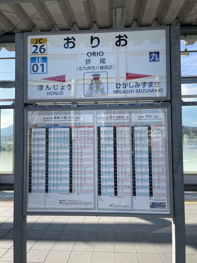 鉄道乗車記録の写真:駅名看板(1)        「ここは履修済みですが、後藤寺線と原田線を乗り潰しのためまた行きます。」