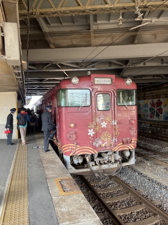 新下関駅から長門市駅の乗車記録(乗りつぶし)写真