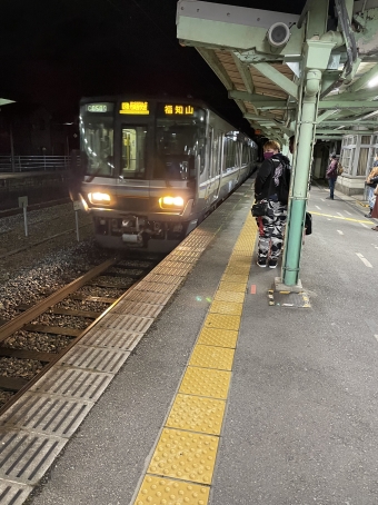 谷川駅から福知山駅の乗車記録(乗りつぶし)写真