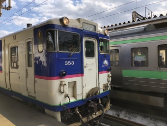 南千歳駅から夕張駅の乗車記録(乗りつぶし)写真
