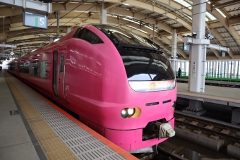 新潟駅から秋田駅の乗車記録(乗りつぶし)写真