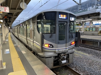 敦賀駅から山科駅の乗車記録(乗りつぶし)写真